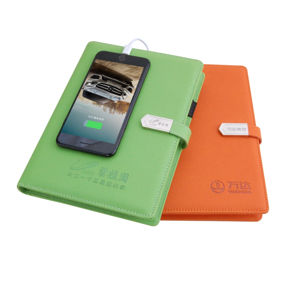 Multifunctional Power Bank Notebook Creative Mobile Power Business Charging Notebook Office Meeting