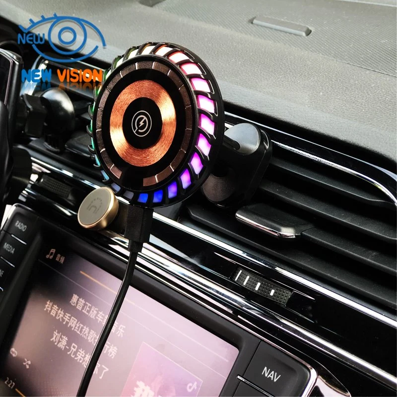 Multifunctional 15W Wireless Magnetic Charger Holder Car Magsafing Air Vent Charging Mount Bracket 10W for Mobile Phone