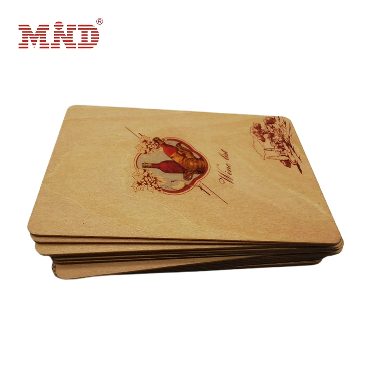 بطاقة Wood NFC RFID Wood Key Card FSC Wooden Card