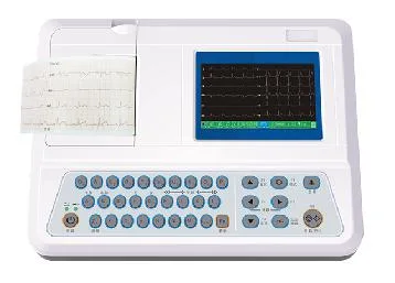 Electrocardiograma de ECG de 3 canales para hospital con pantalla táctil, monitor de presión arterial