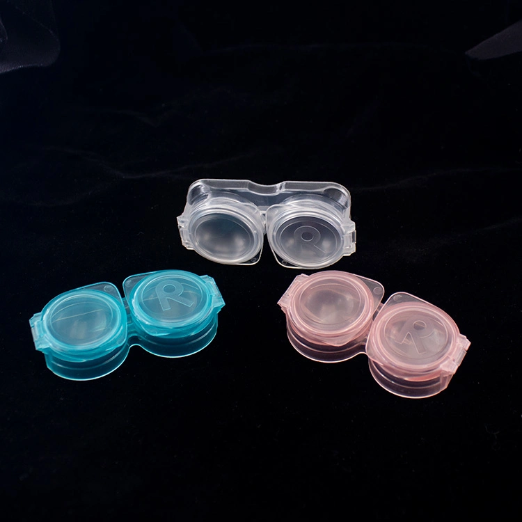 Wholesale/Supplier Transparent PP Contact Lens Storage Box Mini Portable Contact Lens Case