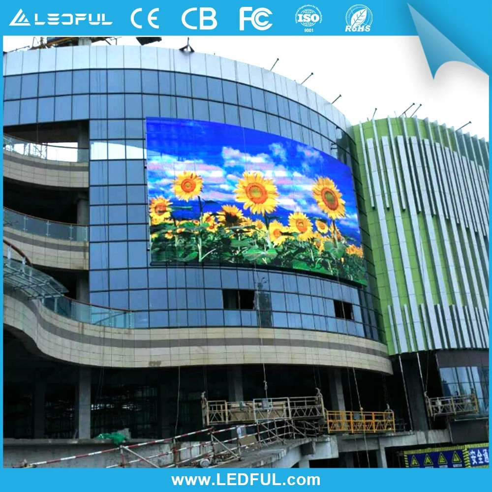 High Permeability Windproof Outdoor LED Advertising Screen Transparent LED Mesh