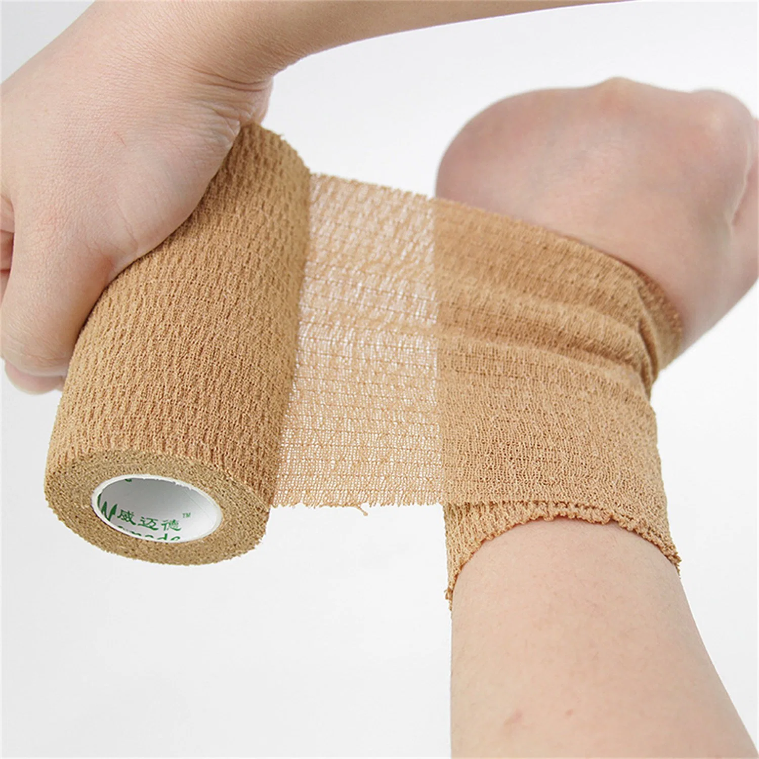 Sport selbstklebend elastisches kohäsives Bandage Wrap Tape 2,5cm X 4,5m 5cm X 4,5m 7,5cm X 4,5m 10cm X 4,5m 15cm x 4,5m