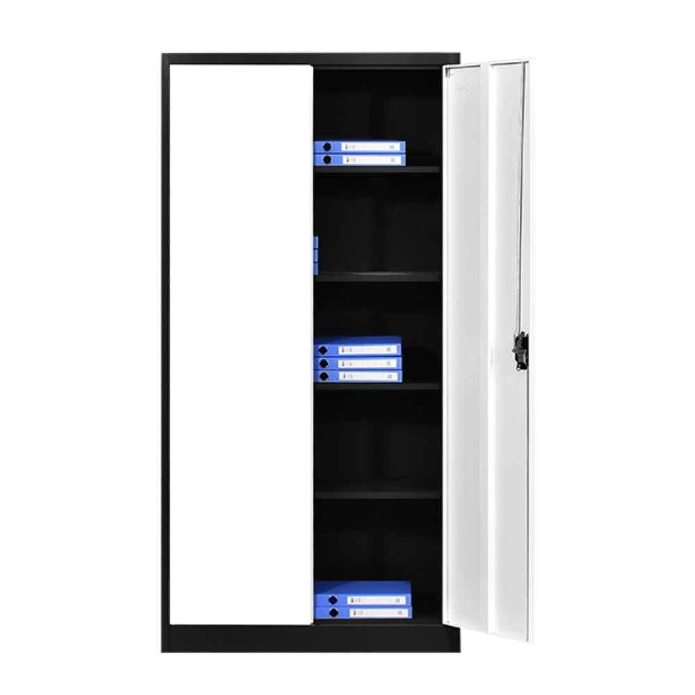 Height Adjustable 2 Doors 1 Piece / Carton Box Metal Filing Furniture Office Bookcase