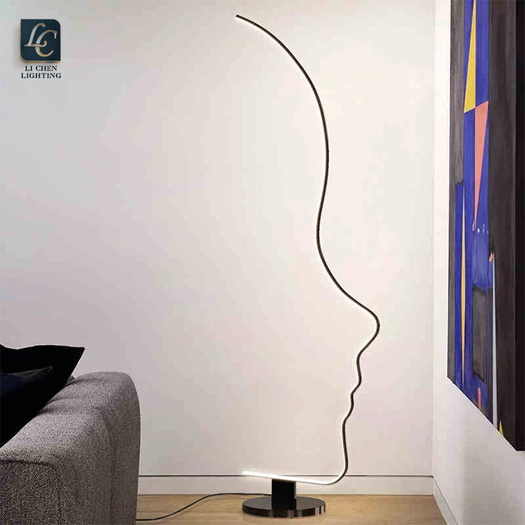 Для использования внутри помещений украшение дома в гостиной с регулируемой яркостью современной RGB Напольный светодиодный светильник