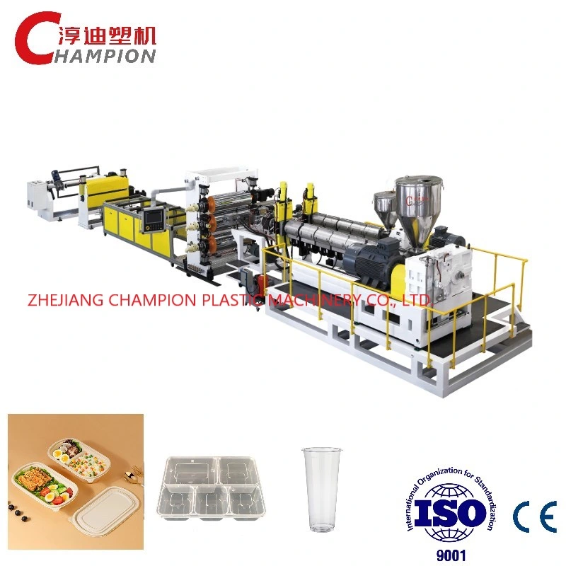 Fully Automatic China Champion PP/PS Sheet/Board Co-Extrusion Line/Plastic Extruder Machine Extrusion Making Machine