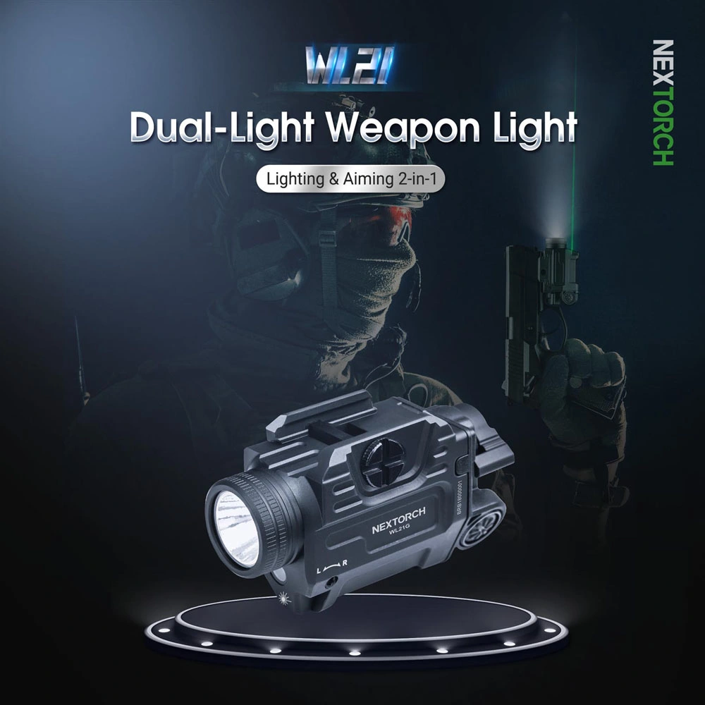 Laser vermelho Gunlight Nextorch Wl21r Pistola de LED Lanterna Polícia Luzes Militar