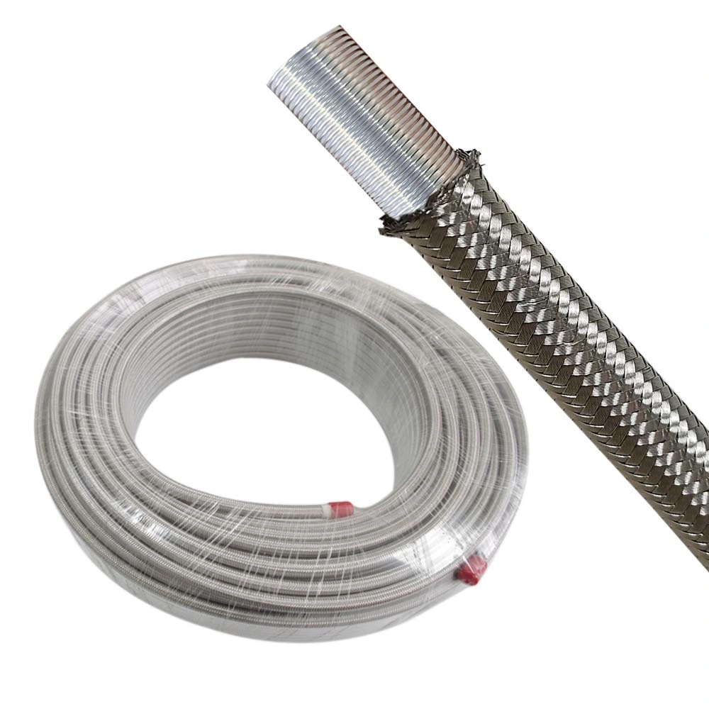 Smooth Inner PTFE Convoluted Hose Stainless Steel Braided PTFE Flexible Big Hose