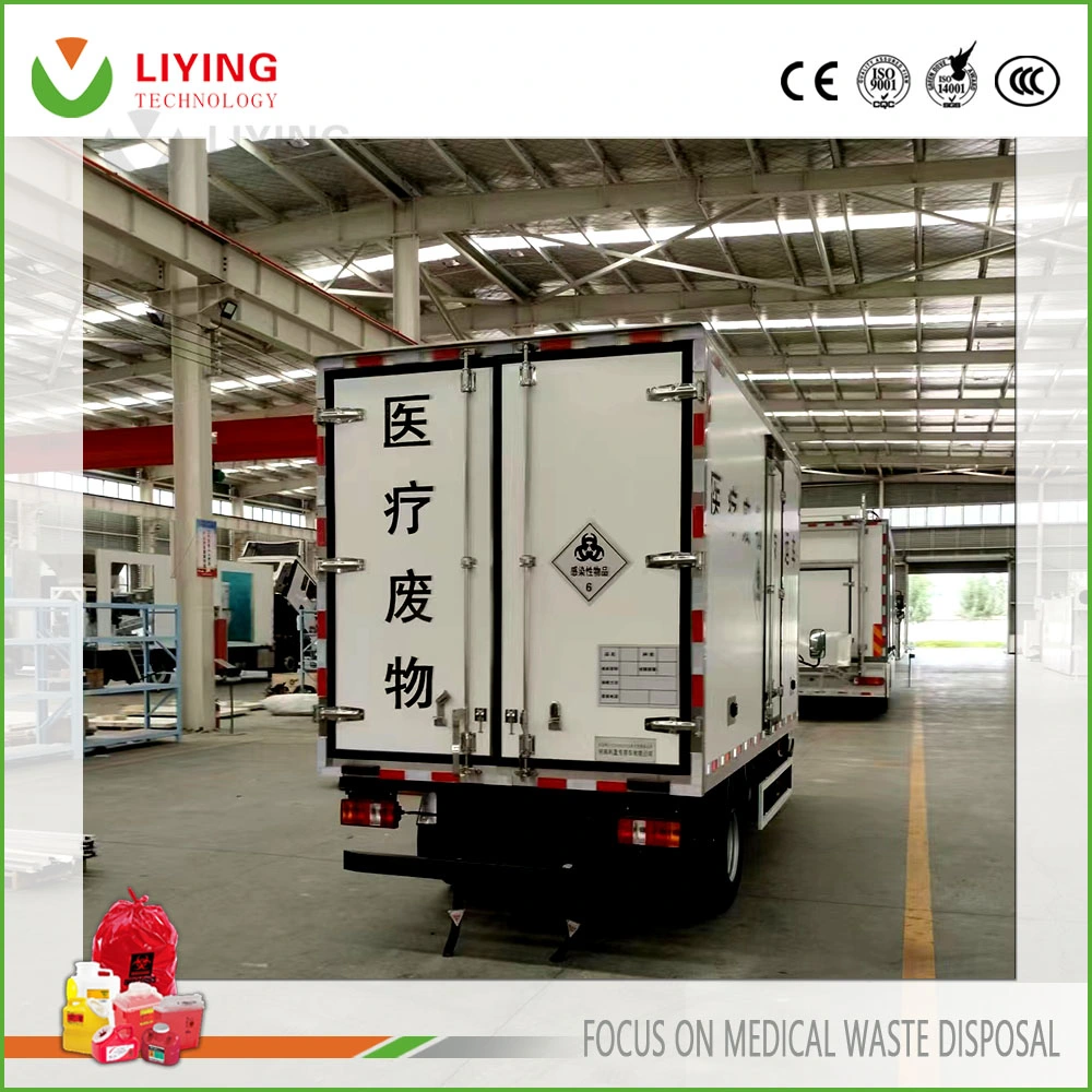 Hazardous Medical Refuse Transfer Vehicle with Refrigeration Function