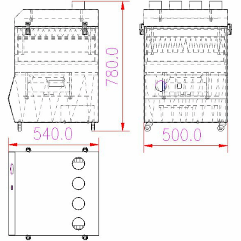 Small Size Air Purifying Fume Cleaner for Workroom Fume Extractor for Nails Salon and Workshop Ksxh-26b