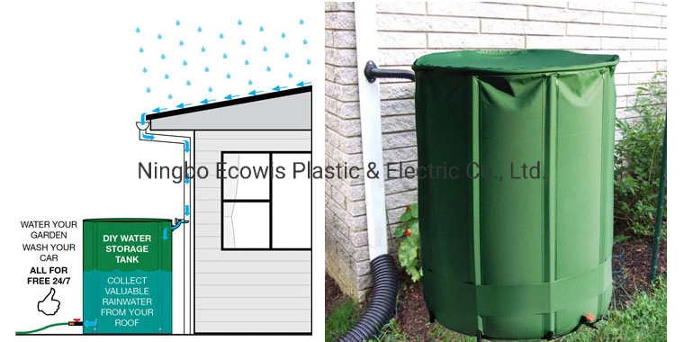 Garden Collapsible Water Tank Rain Barrel Rain Harvesting Tank Hydroponics Flexible Water Butt