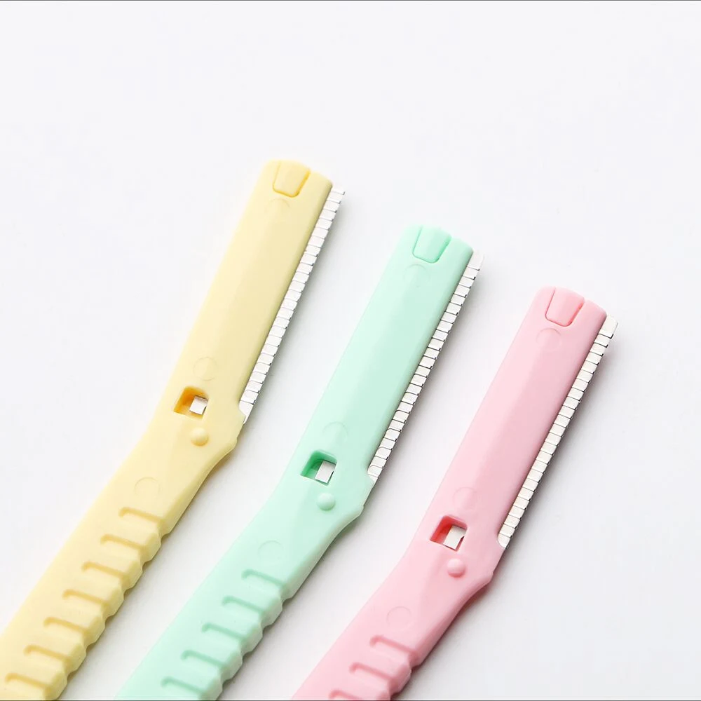 Customized Hot-Sales Eyebrow Trimmer Makeup Tools Shaving Razor Blade Eyebrow Razor