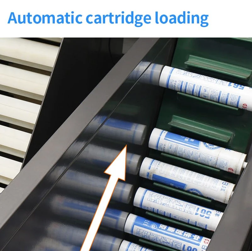 El tipo de cartucho de la máquina de llenado automático para sellante de silicona y adhesivos, PU