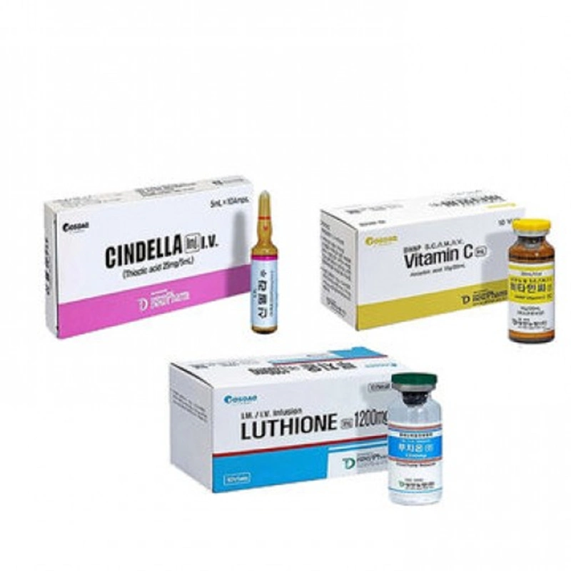 Cindella Luthione1200mg inyecciones de glutatión Juego completo de Cindella de Corea del Sur Blanco nieve Glutax Glutathione Melsmon Laennec Curenex SCM Rejuvenex Forte Pdrn