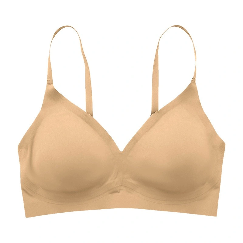 Wholesale/Supplier Ladies Padd Bras Comfort sans fil pour Femme Soutien-gorge sans coutures sans bande sans coutures Sin Codura Ice Silk pour femme