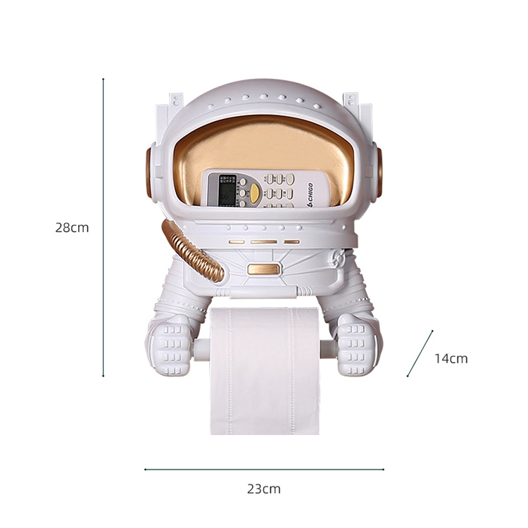 Cute Astronaut sculpture Kids Resin Bathroom Accessories Toilet Paper Holder