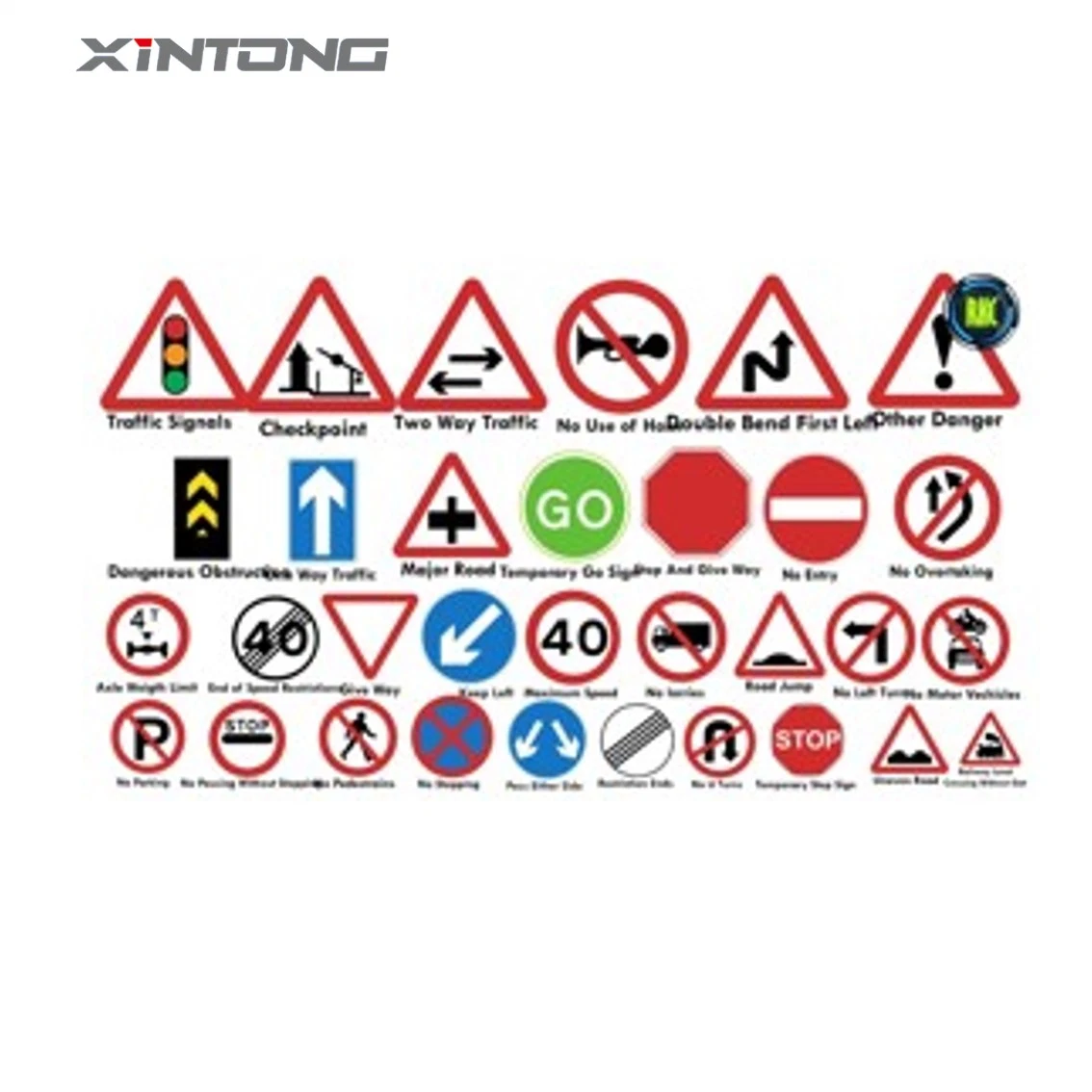 Estrada Xintong 60mm plástico triângulo de aviso de Cuidado LED Tráfego Placa assinar novos