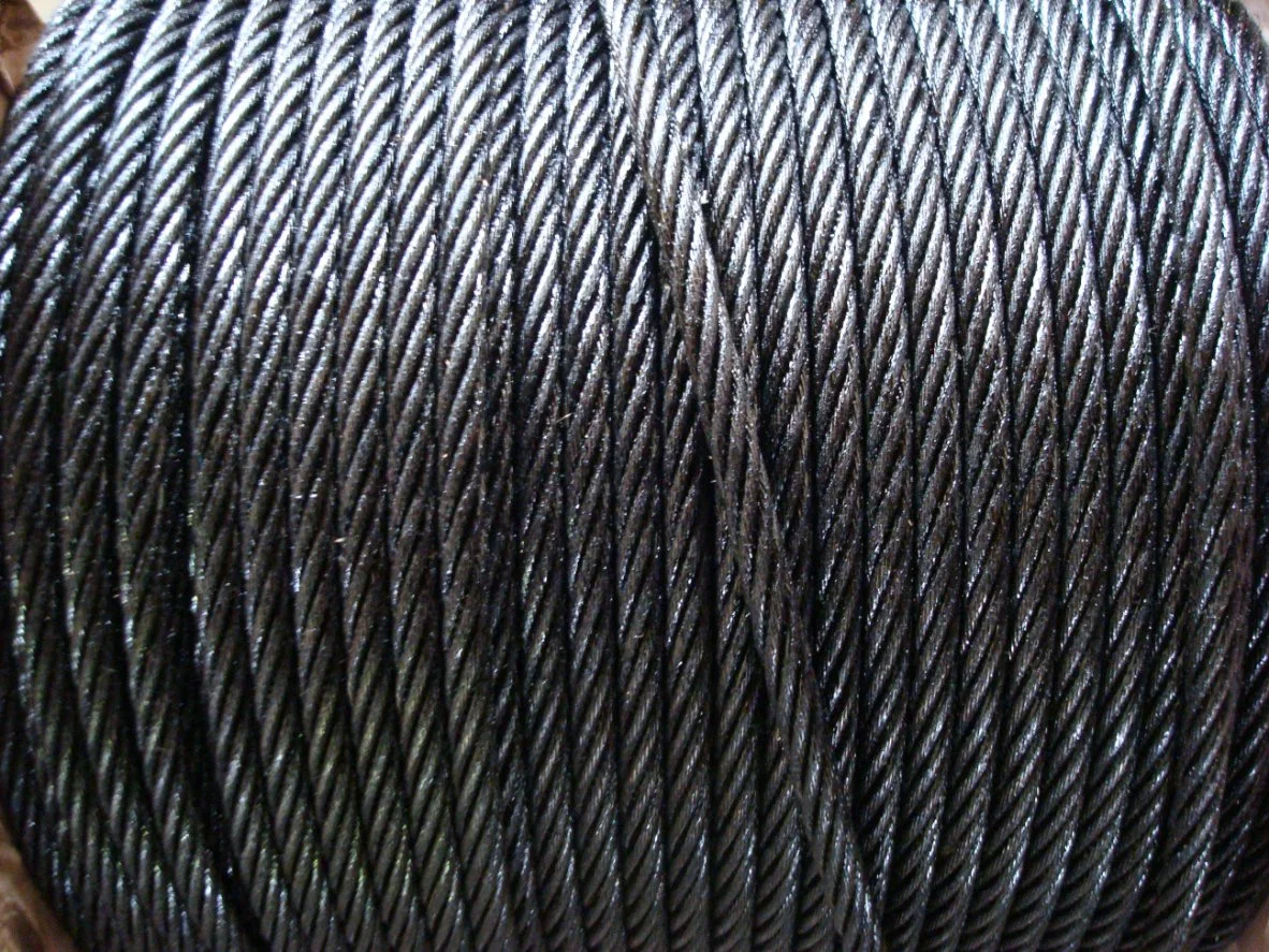 Ungalvanized Twisted 8X36ws+FC Steel Wire Rope 24mm