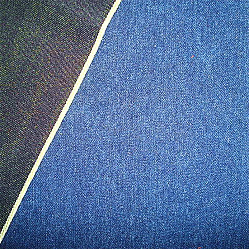 Diseño de puntos de Jacquard Indigo Chambray Textile-Fgtex® -Jardín de telas ecológico