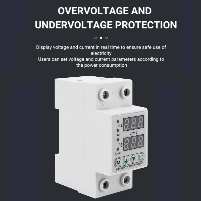 AC 110V/120V 220V/230V ajustable Digital bajo el relé de Protector de sobretensión