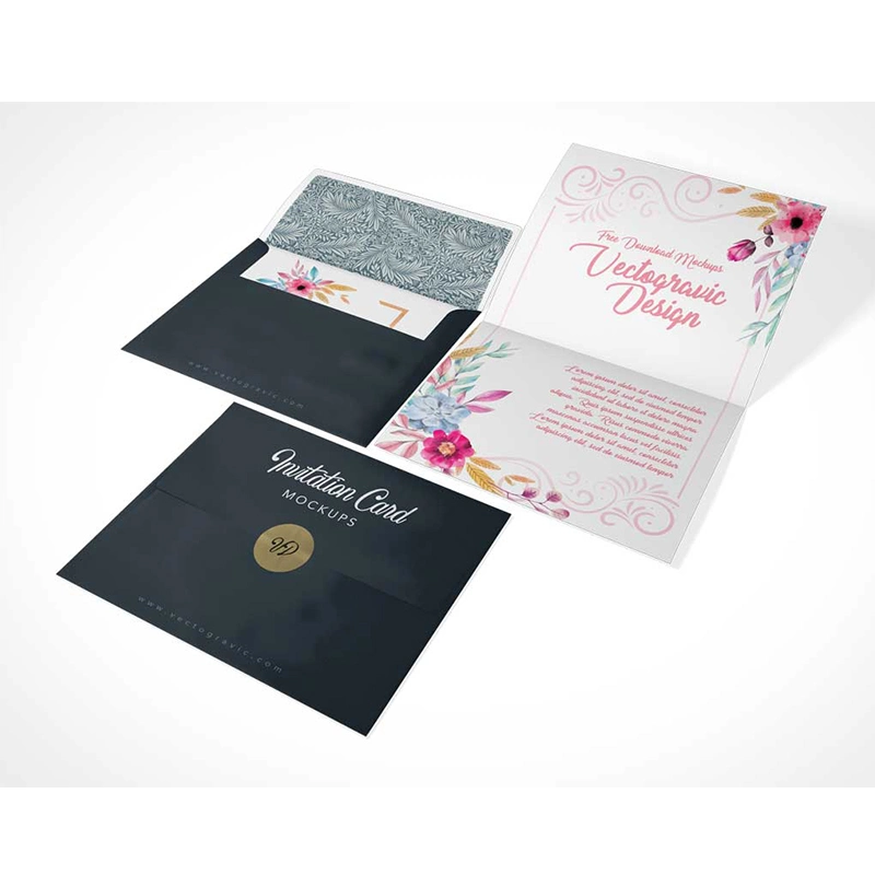 Custom Wholesale/Supplier High Grade Printing Envelope Holiday Cards Wedding Invitations Gift Cards