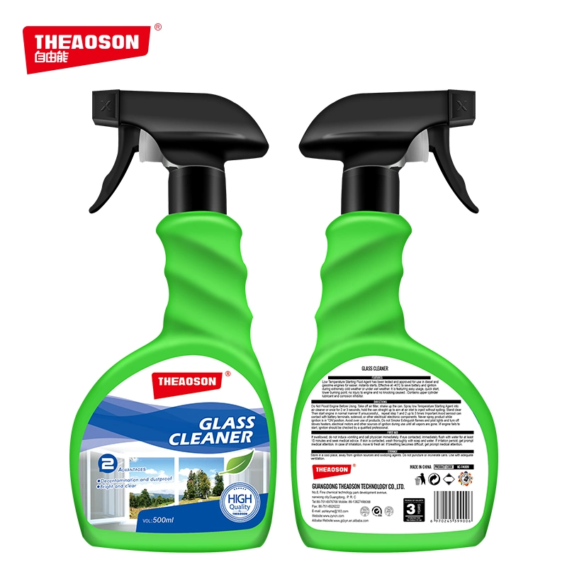 Theaoson Super Clean All Glass and Window Cleaner Spray for a Streak-Free Shine Including Mirrors, Windows, Kitchen, Home, and Auto