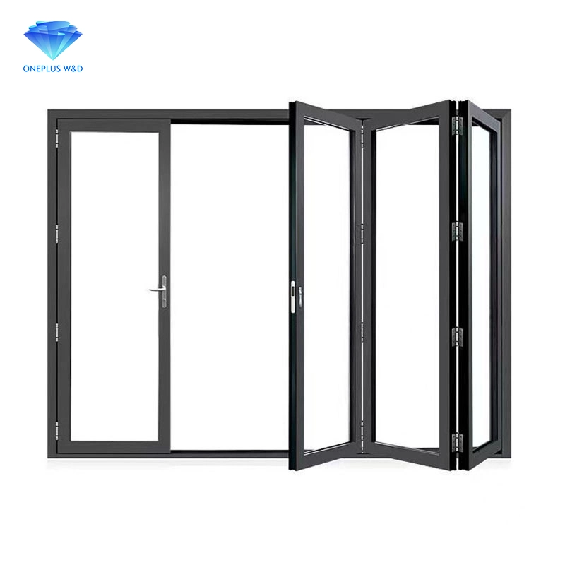 High quality/High cost performance  Aluminium Profile Frame Waterproof Soundproof Folding Door