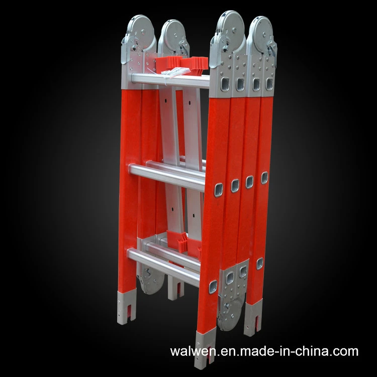 2.7m to 8.7m Meters FRP FRP Multi-Purpose Joint Ladder/Fiberglass Foldable Step Ladder