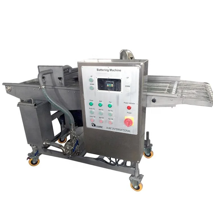 Meat Poultry Seafood Coating Machinebattering Machine /Fast Food Battering Machine