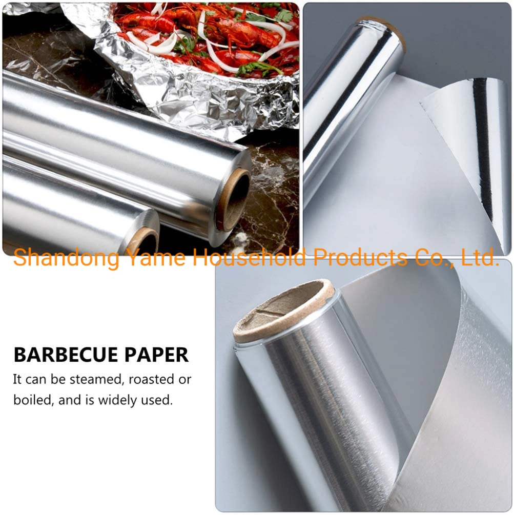 Foil Paper Aluminum 20 Meter Customized Disposable Aluminum Foil Paper Roll High quality/High cost performance Foil Paper Food Wrapping