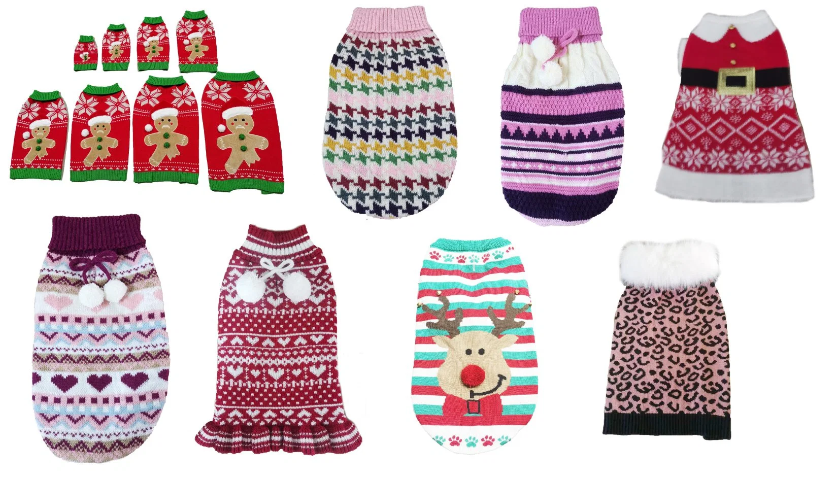 Pets Christmas Kinds of Patterned Fashion Jacquard Dogs Clothes