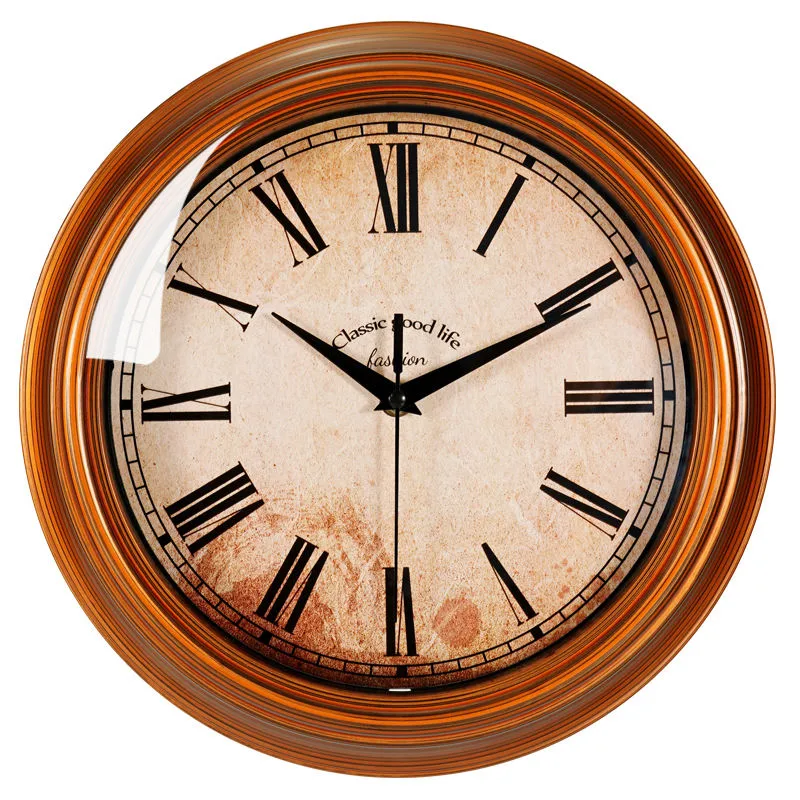 Relógio de parede Artístico Silent Retro Creative Nordic Clock Wall Style Decorativo Antique Relojes