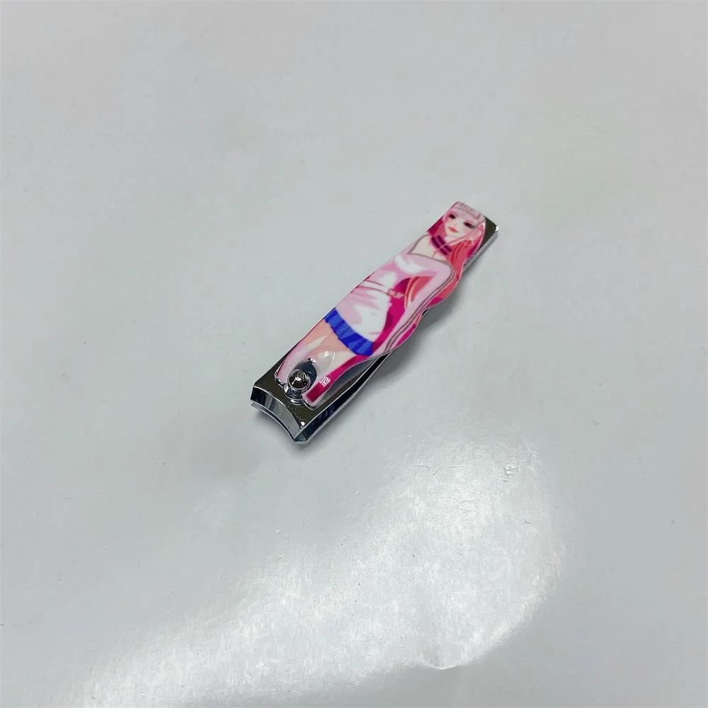 Japan Nail Clipper Cutter mit Mädchen Musterbeschichtung und Laser Datei