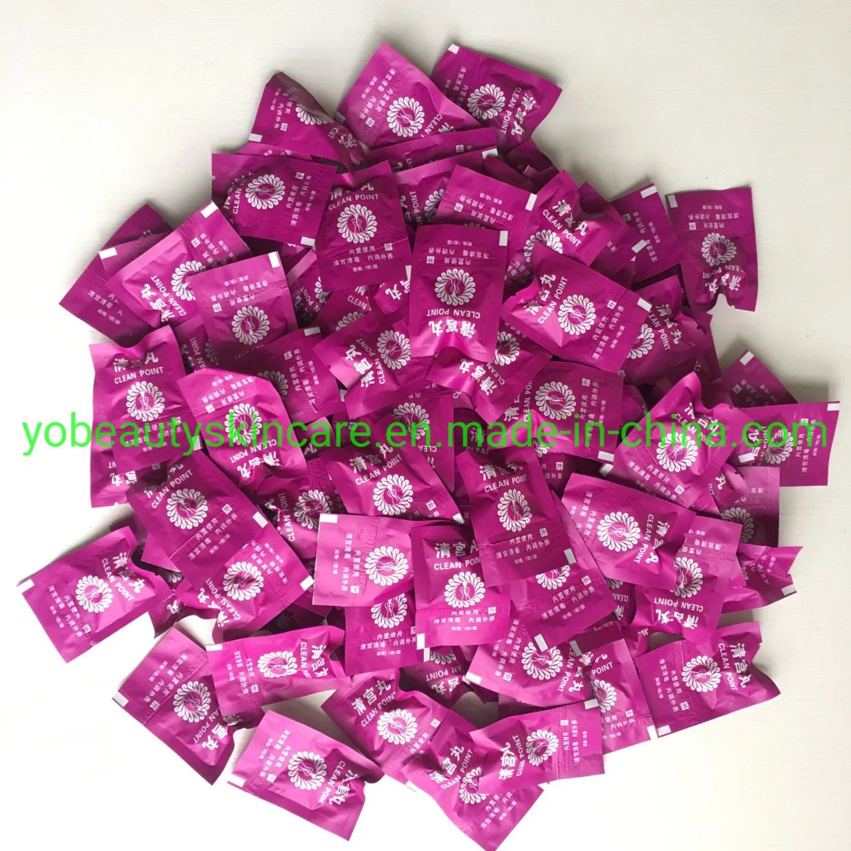 100% Natural Chinese Herbs Clean Point Beautiful Life Tampon Detox Pearls for Health