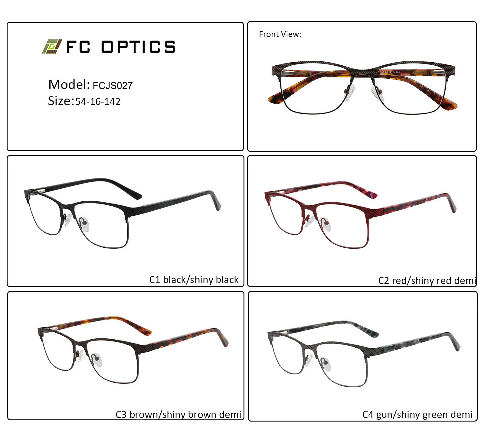 Nouvelle arrivée 2020 Spectacle de lunettes de lunettes optiques de gros de la Chine le châssis