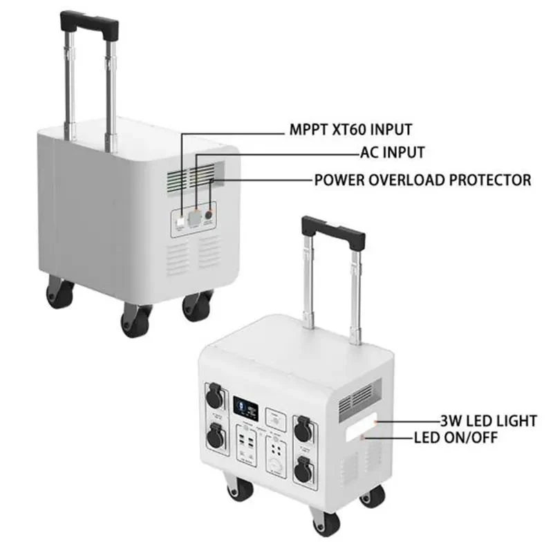 Solar Energy System 3kw off Grid Solar Power System Outdoor Solar System PV Panel Plant for Camping RV Campers Use