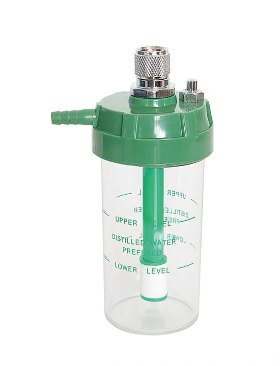 Hot Selling Medical Oxygen Humidifier Bottles for Humidifier Gas Connect with Oxygen Flowmeters and Regulators