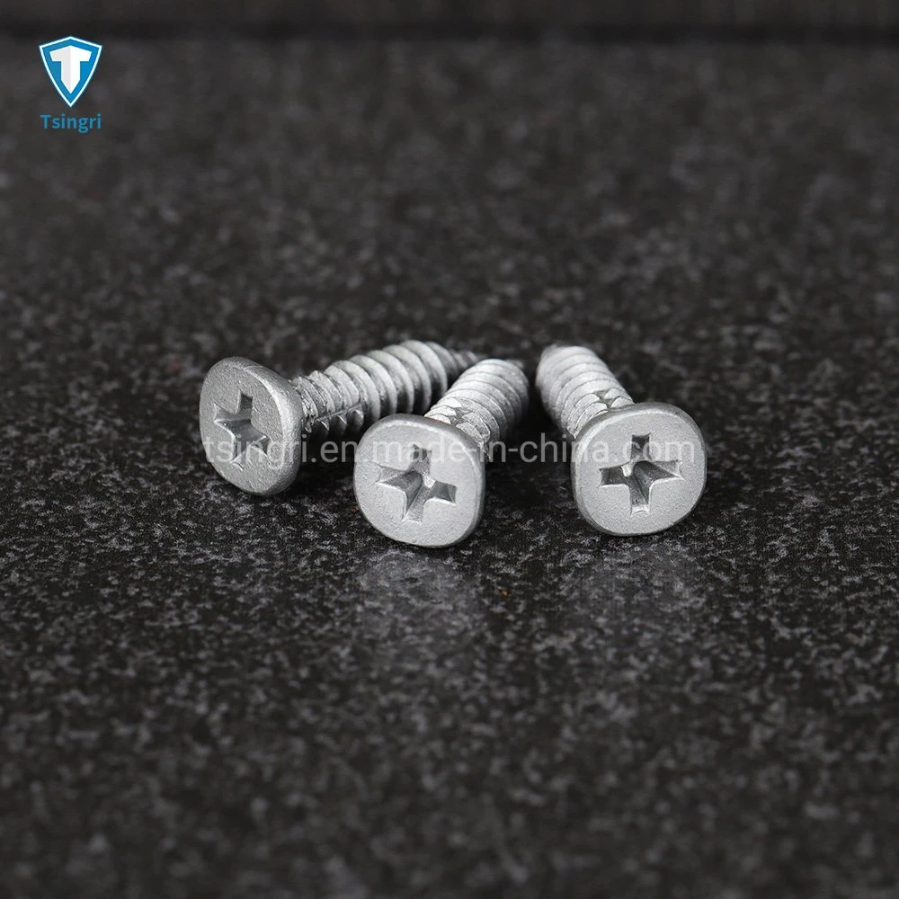 TGR/Tsingri Cross Recessed Phillips Flat Round Head With Four-Claw Self-Tapping Screws Ruspert Roofing Screws