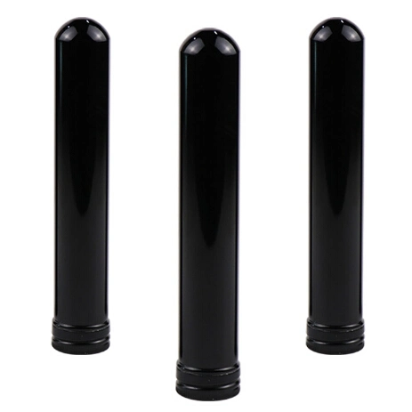 Black Collapsible Aluminum Cigar Tube for Tobacco Packing (PPC-ACT-011)