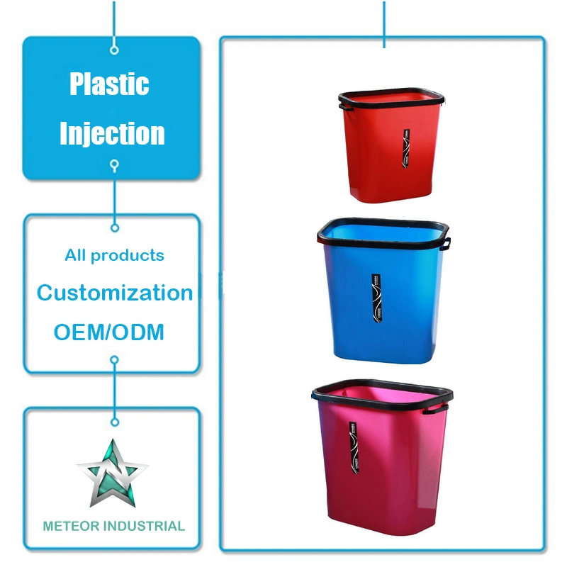 Customized Plastic Household Trash Can Garbage Basket Plastic Injection Molding