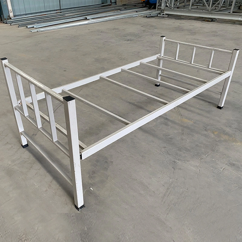 Wholesale/Supplier Dormitory Heavy Metal School Student Adult Single Bed Frame Modern Steel Bed