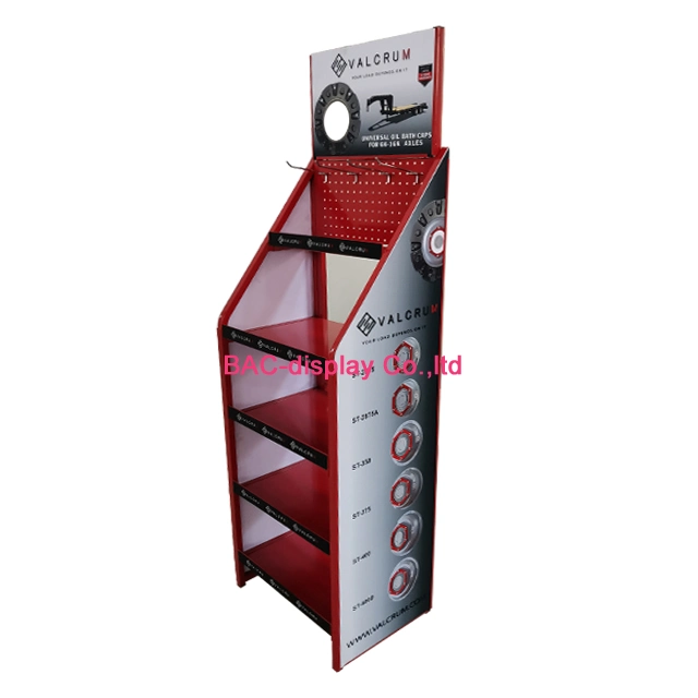 Metal Plater Shelves Display Rack for Advertising. Store Metal Floor Display Stand