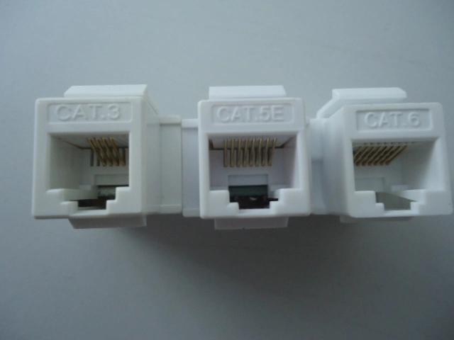 Network Keystone Jack / CAT3, CAT5E, CAT6