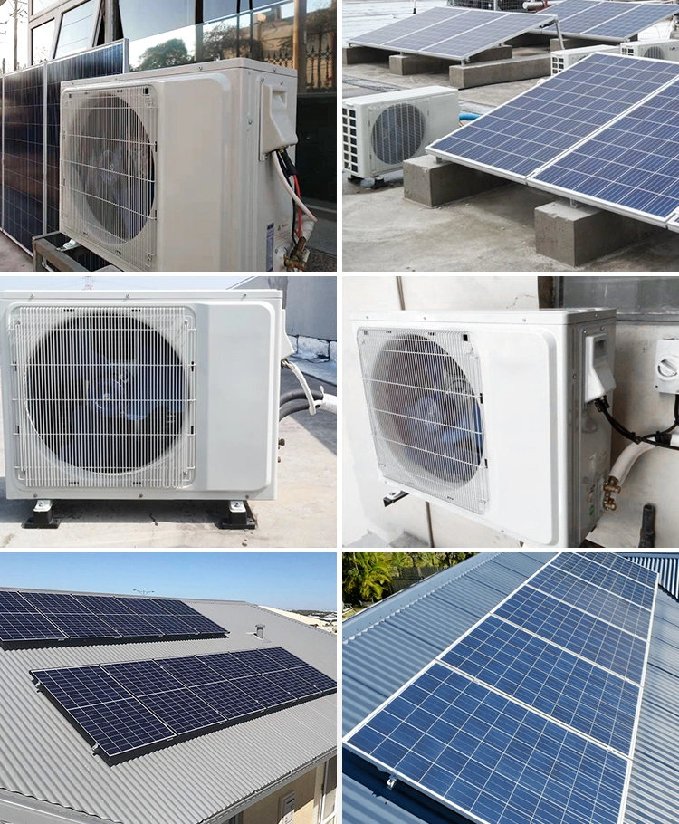 Dcac Hybrid Solar Air Conditioner 12000BTU 18000BTU 24000BTU Solar System with Solar Panel