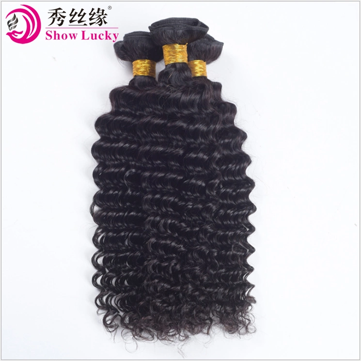 Popular India Deep Wave Hair Unprocessed Super Double Drawn Virgin Indian Human Hair Product