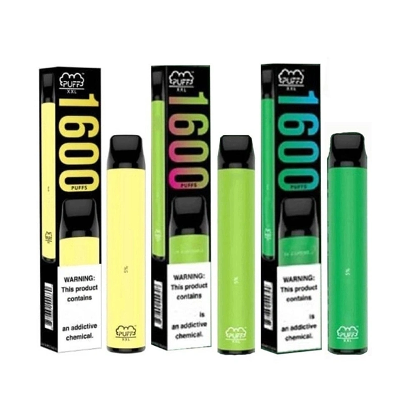 Factory Promotional 1600puffs Puff XXL Vape Pen Colorful Electronic Cigarette