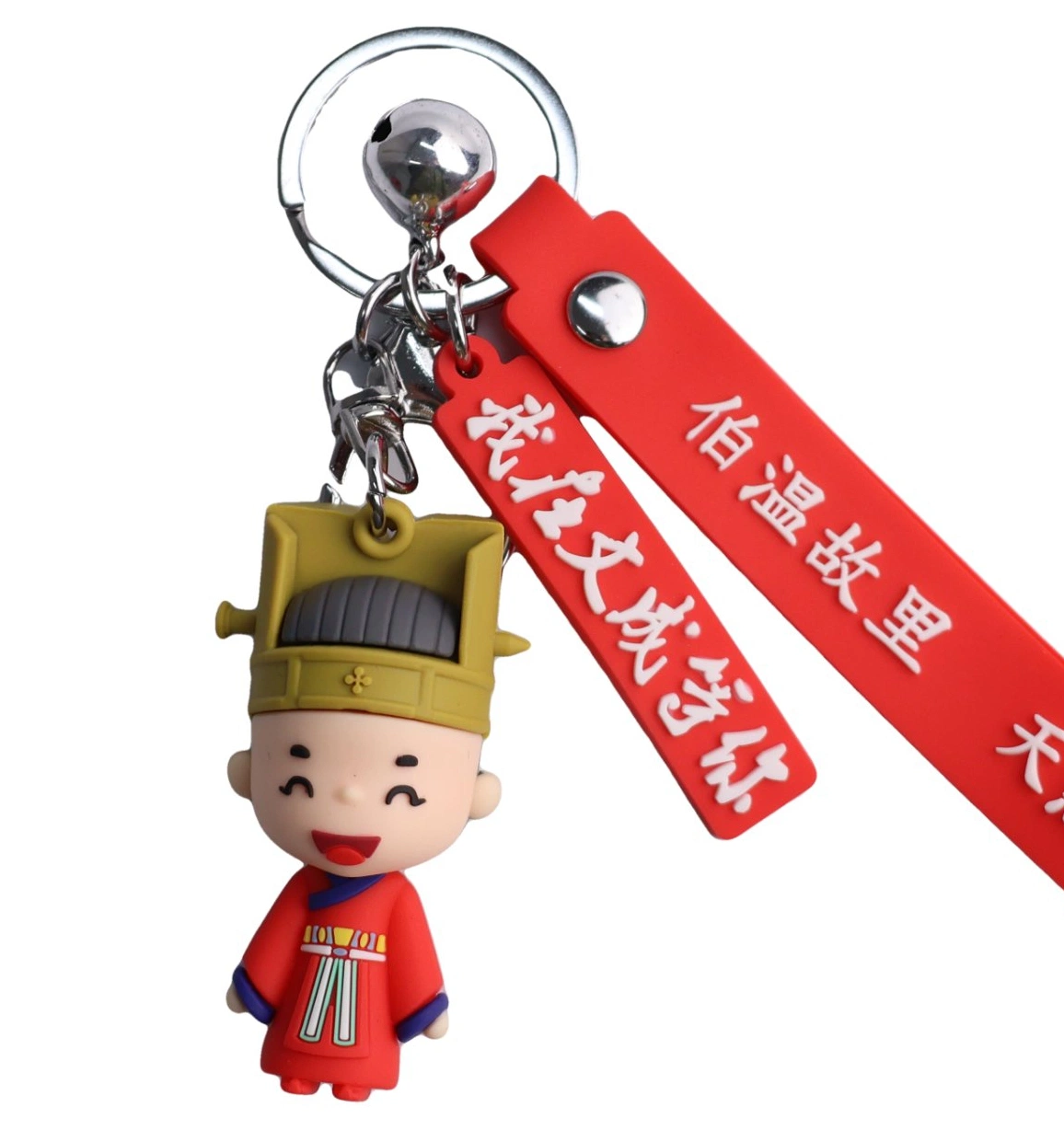 Wholesale 3D Cartoon Anime Figure Keychains with PVC Silicone Strap Custom Logo Design in Bulk for Charger Flashlight Accessories Promotion Gifts