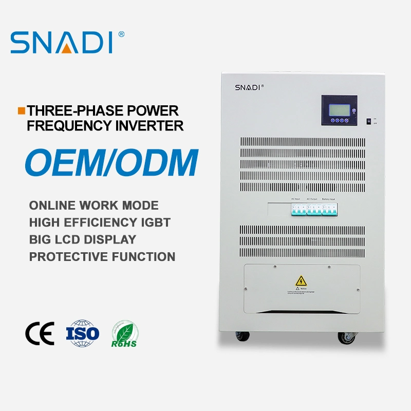 Snadi 20kw 192VDC/220VDC/240VDC/384VDC Three Phase off Grid Pure Sine Wave Inverter