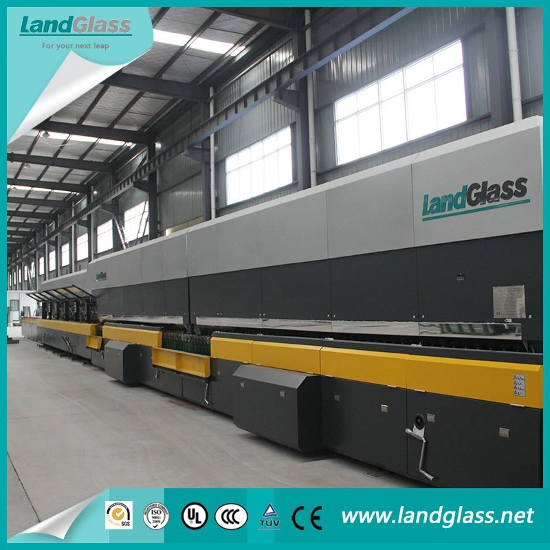 Landglass High Productivity Continuous Thin 5mm Low-E Clear Transparent Glass Tempering Equipment for Solar Power Industry