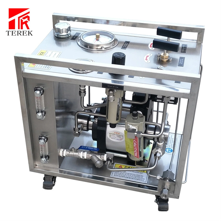 Terek Brand Portable High Pressure Pneumatic Booster (ضغط هواء مرتفع محمول) Pump Hydrostatic Test ( أداة الضغط السائل المنضدة